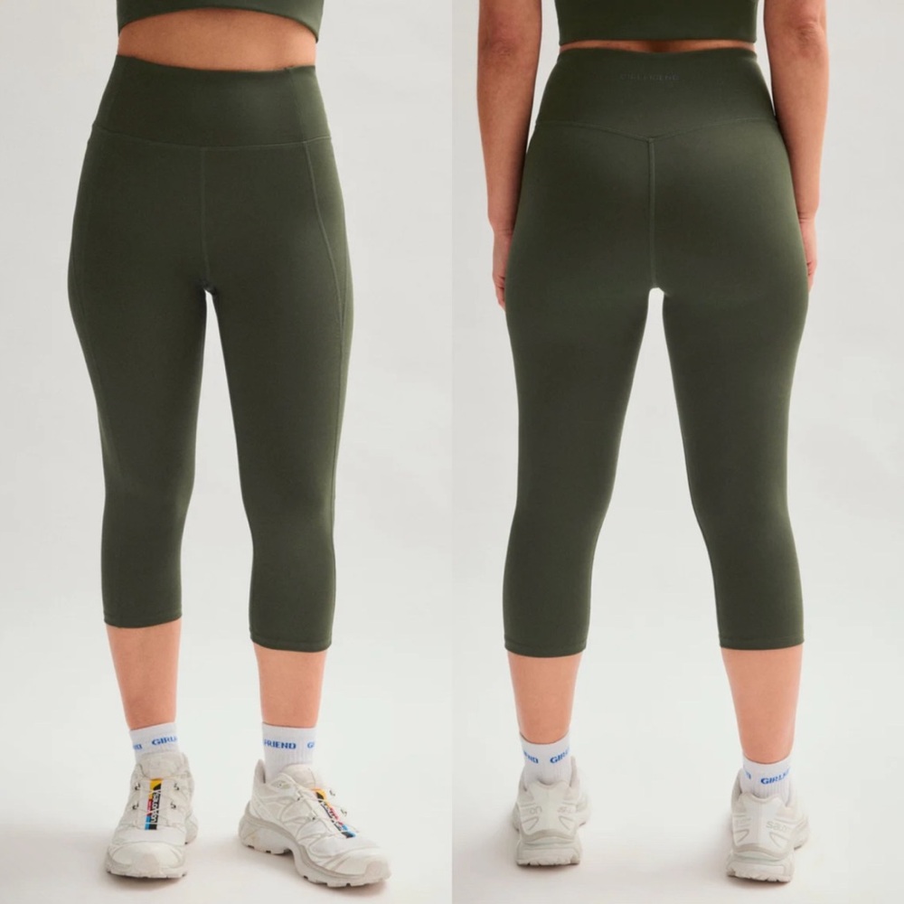 Girlfriend Collective Terrace Compressive High-Rise Capri Legging Size Medium